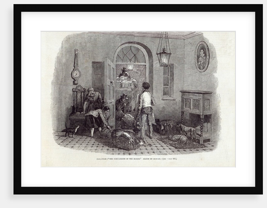 Christmas: 'The Compliments of the Season' by Edward Duncan (after)