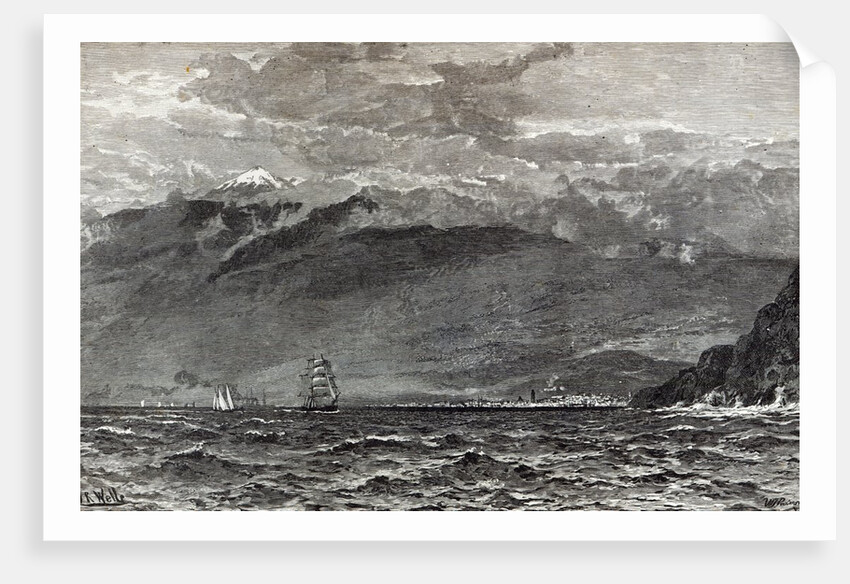 The Peak of Teneriffe, Sante Cruz by English School