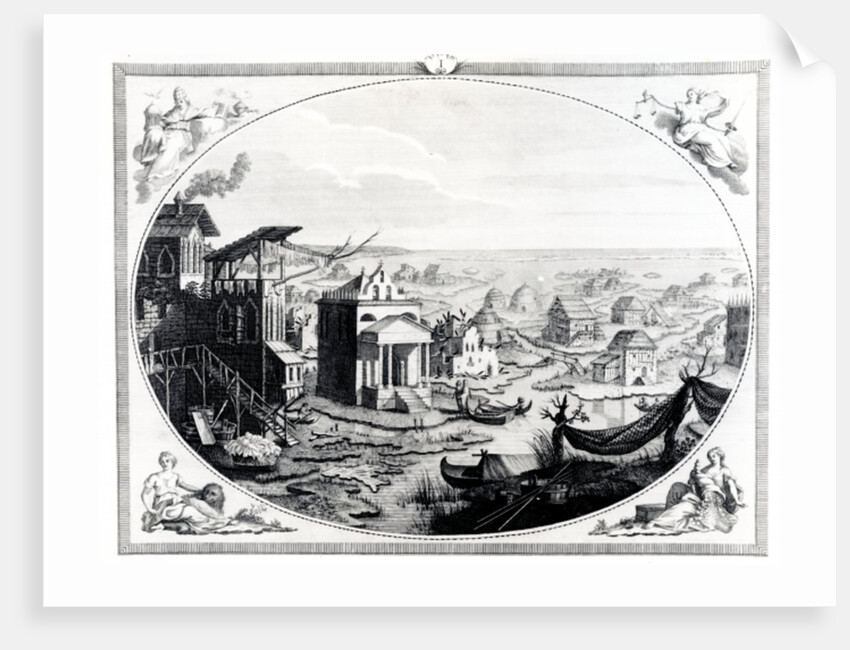 Early Settlement of Venice by Italian School