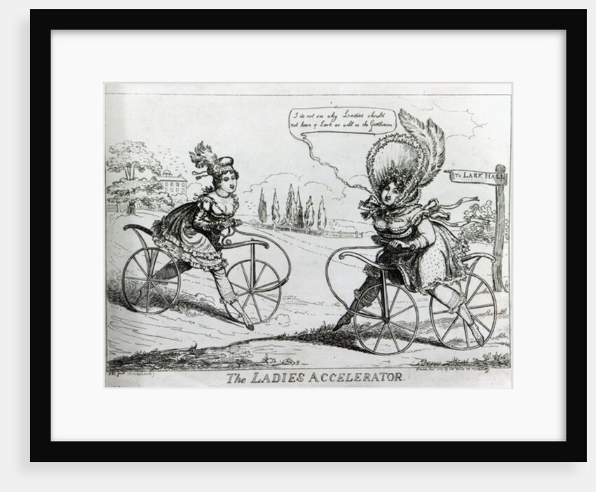 The Ladies Accelerator, 1819 by Isaac Robert Cruikshank