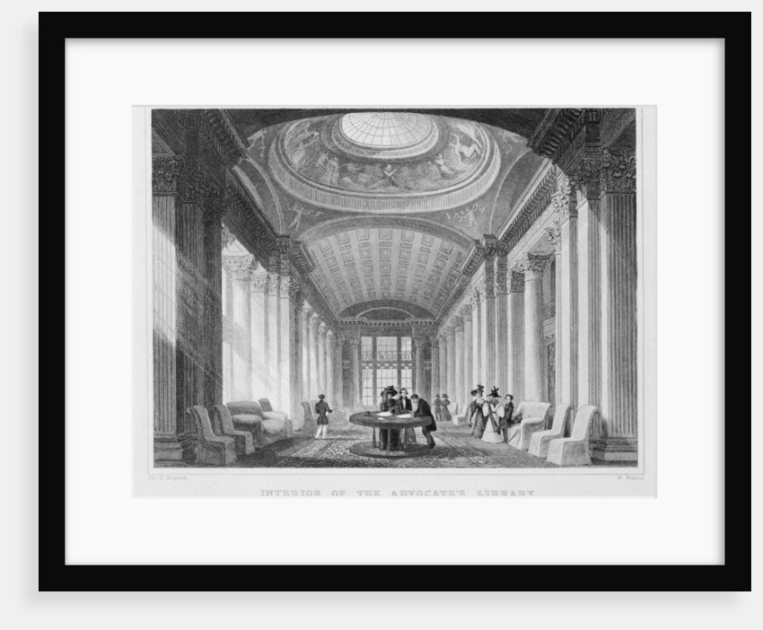 Interior of the Advocate's Library, Edinburgh by Thomas Hosmer (after) Shepherd