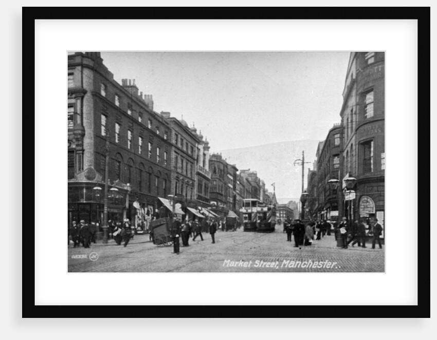 Market Street, Manchester, c.1910 by English Photographer