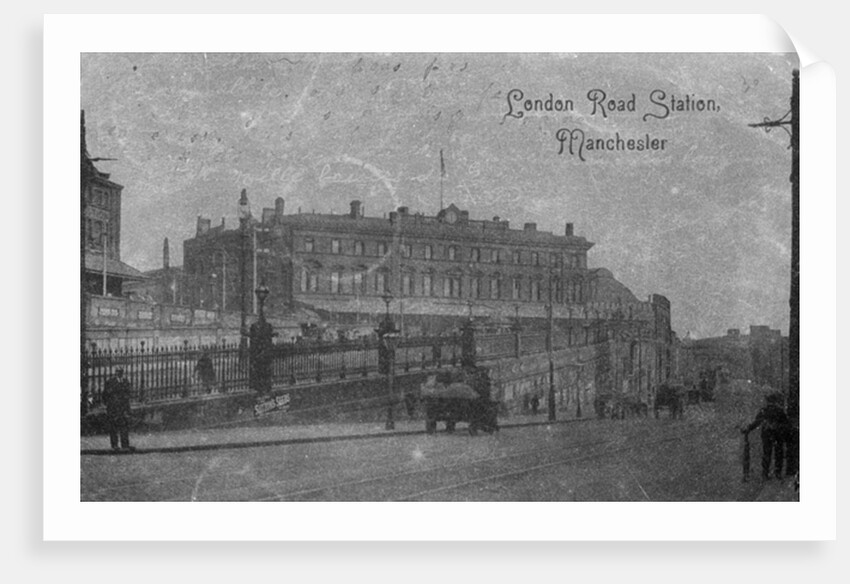 London Road Station, Manchester, c.1910 by English Photographer
