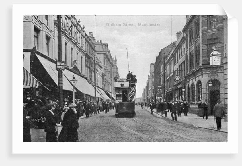 Oldham Street, Manchester, c.1910 by English Photographer