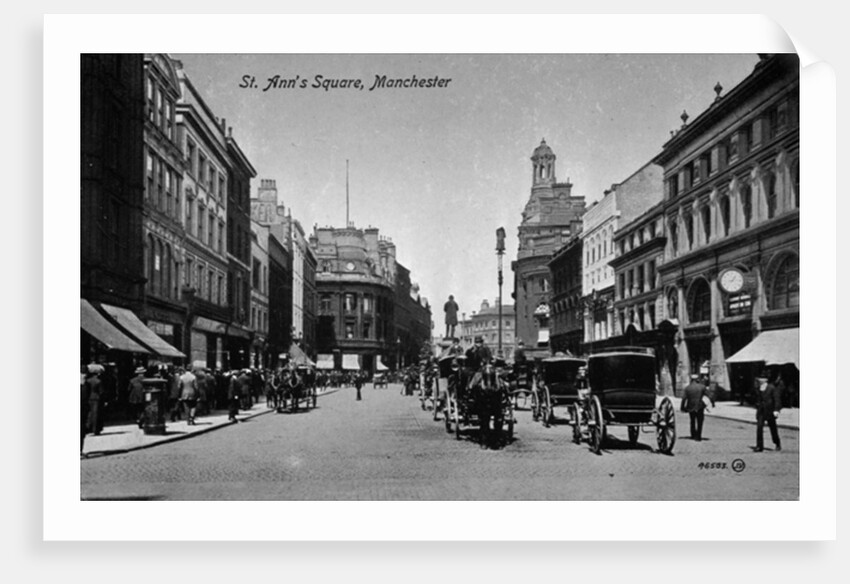 St. Ann's Square, Manchester, c.1910 by English Photographer