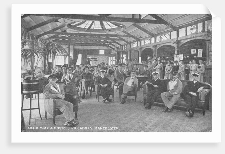 YMCA Hostel, Piccadilly, Manchester, c.1910 by English Photographer
