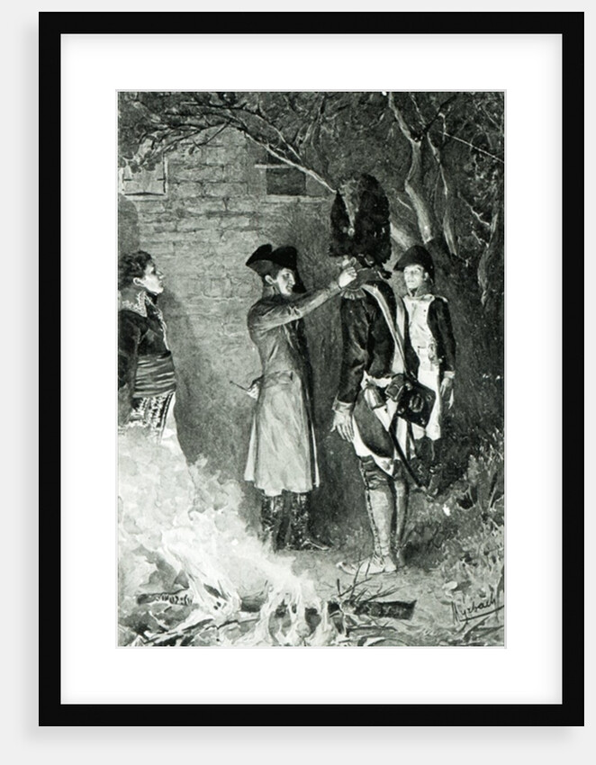 Napoleon and Coignet by Felicien baron de Myrbach-Rheinfeld