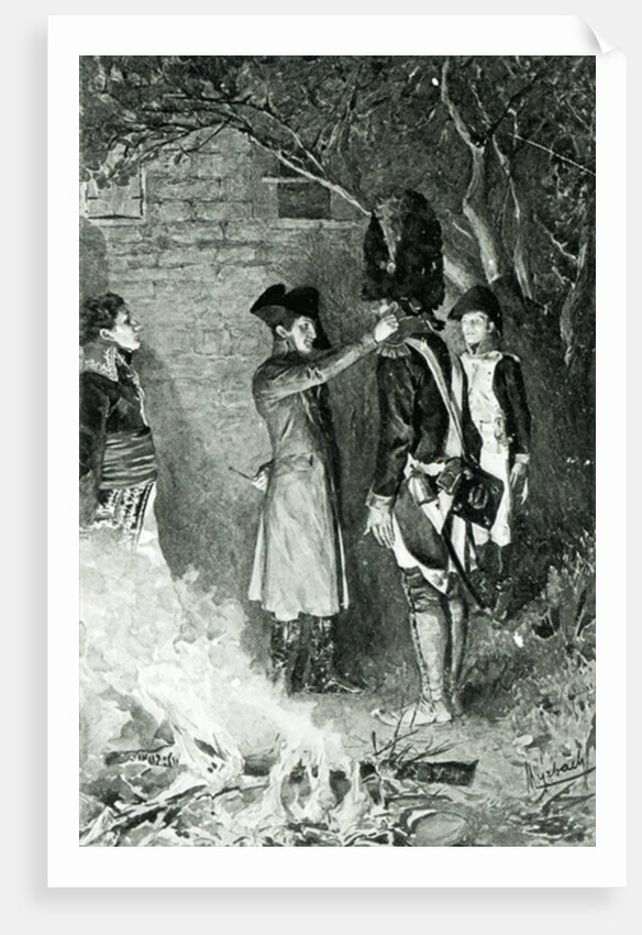 Napoleon and Coignet by Felicien baron de Myrbach-Rheinfeld