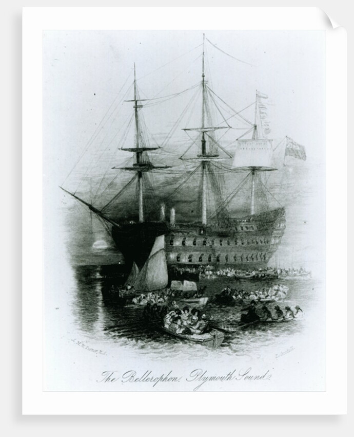 The Bellerophon at Plymouth Sound in 1815, 1834-36 by Joseph Mallord William Turner