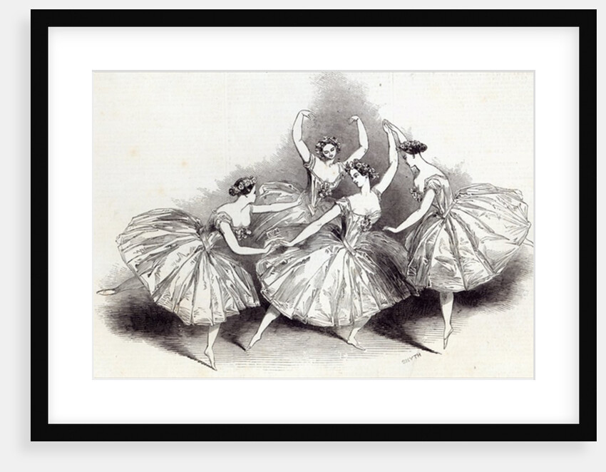 New Pas de Quatre, by Mdlles. Taglioni, C. Grisi, L. Grahn, and Cerito, at her Majesty's Theatre by English School