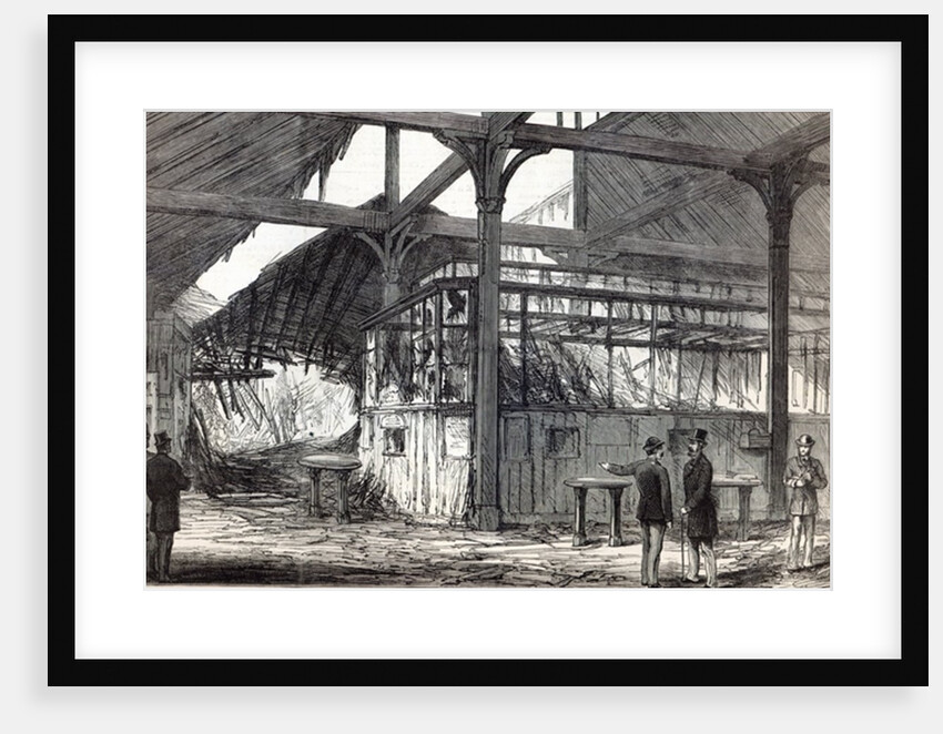Scene of the explosion at Victoria Station on Tuesday morning last by English School