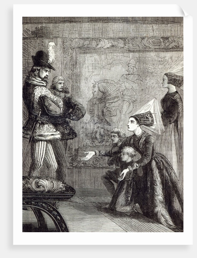 First Meeting of Edward IV and Lady Elizabeth Gray by English School