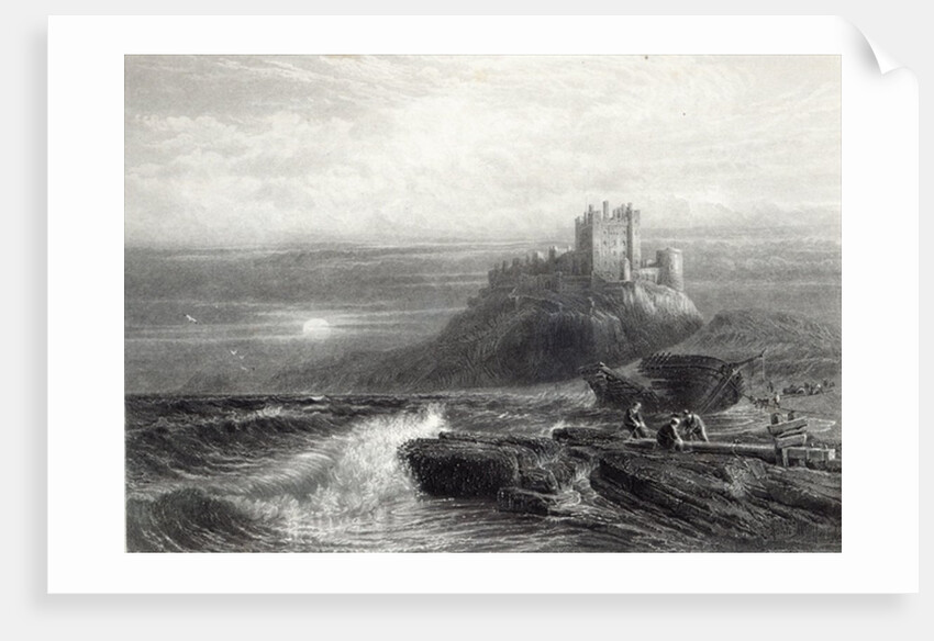Bamborough Castle, engraved by S. Bradshaw, printed by Cassell & Company Ltd. by John Mogford