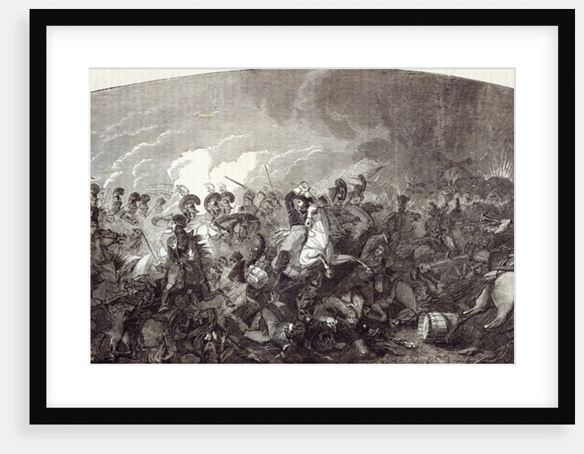 Charge of Lord Somerset's Heavy Brigade at Waterloo, and total rout of the French Army by English School