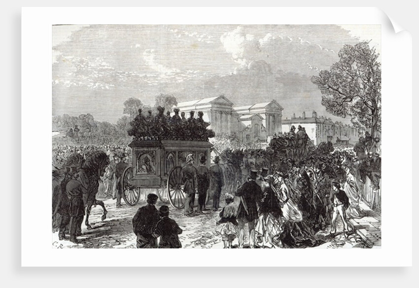 Funeral of Sergeant Brett, the Police Officer killed by the Fenians at Manchester by English School