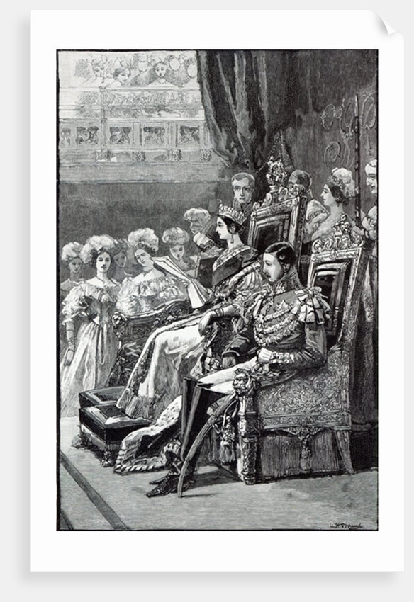 The Queen Opening Parliament in 1846 by English School