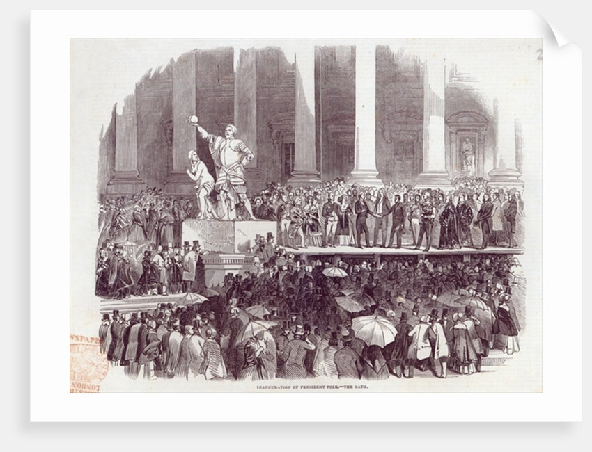 Inauguration of President Polk: The Oath by English School