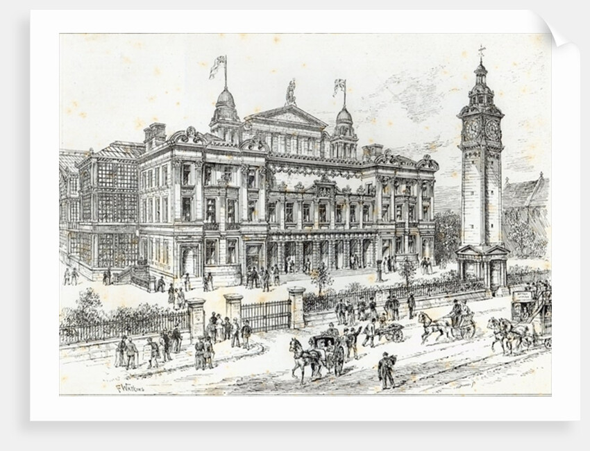 Completed buildings of the People's Palace, Mile End Road, East London by Frank Watkins