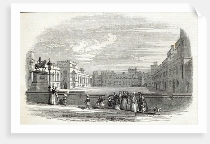 The Great Quadrangle, Windsor Castle by English School