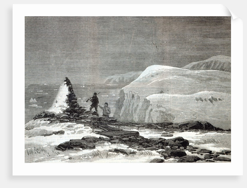 The cruise of the Pandora: Cairn erected by Captain Nares at Cape Isabella by English School