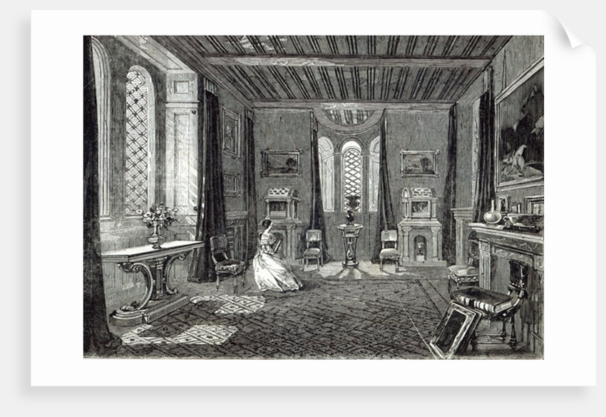 The Scarlet Drawing-room, Lansdown Tower by English School
