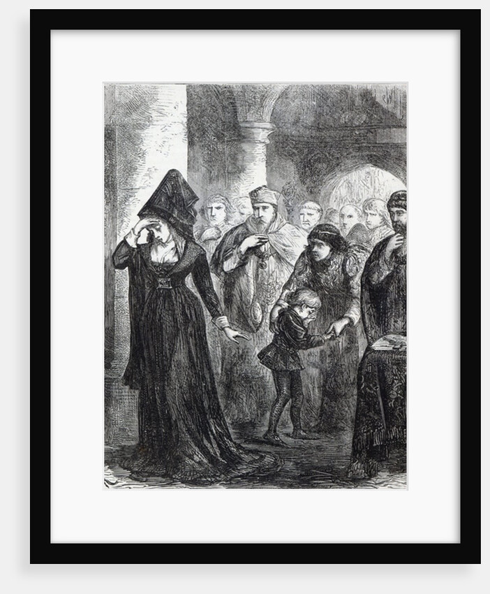 Parting of Queen Elizabeth Wydville and her Son, the Duke of York by English School