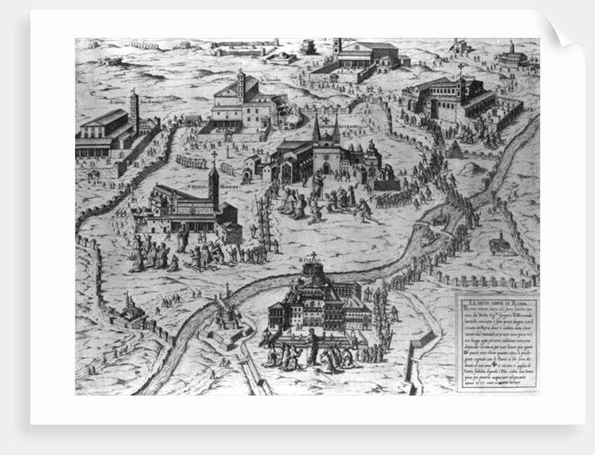 Le Sette Chiesa di Roma, 1575 by Antonio Lafreri