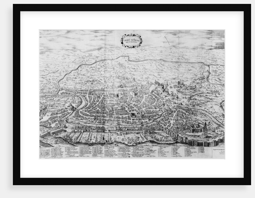 Map of Rome by Antonio Lafreri