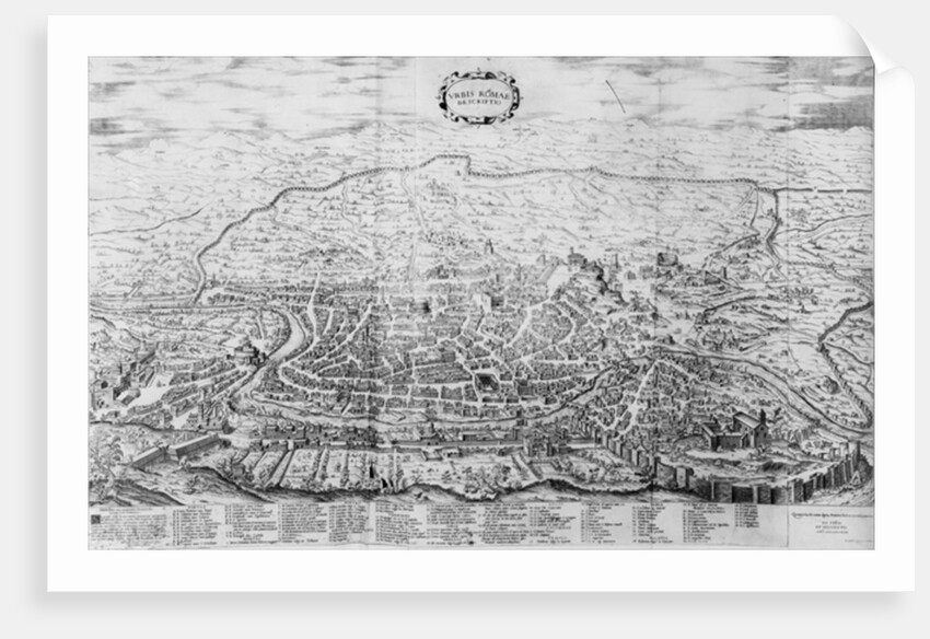 Map of Rome by Antonio Lafreri