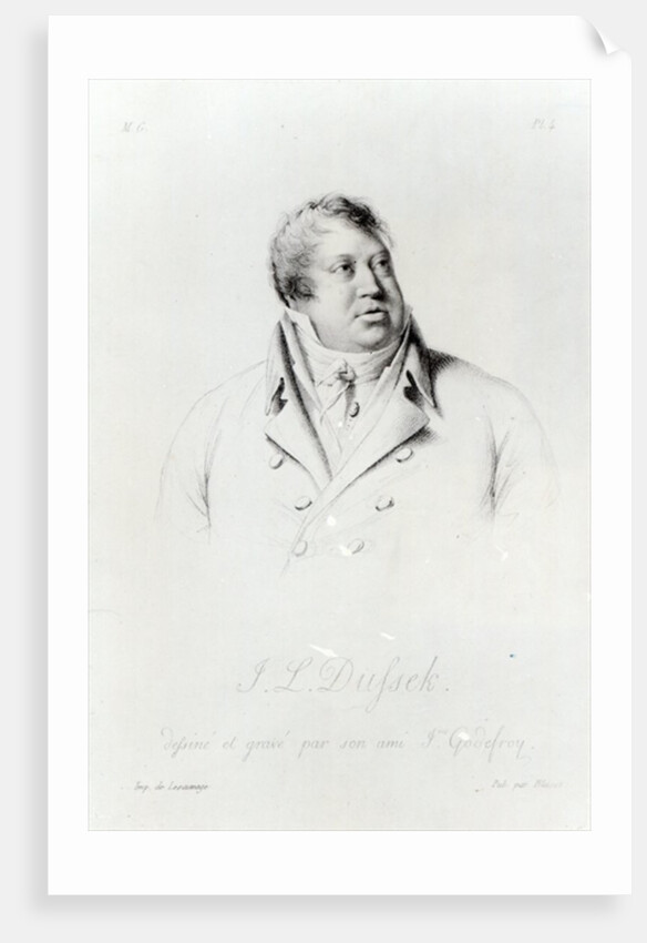 Jan Ladislav Dussek by J. Godefroy