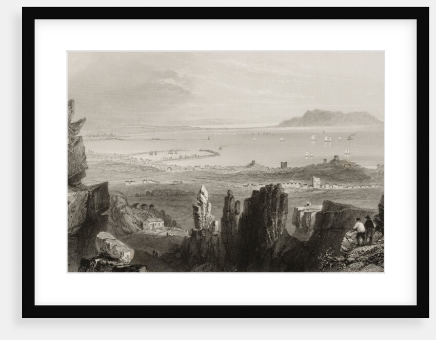 Dublin Bay from Kingstown Quarries by William Henry (after) Bartlett