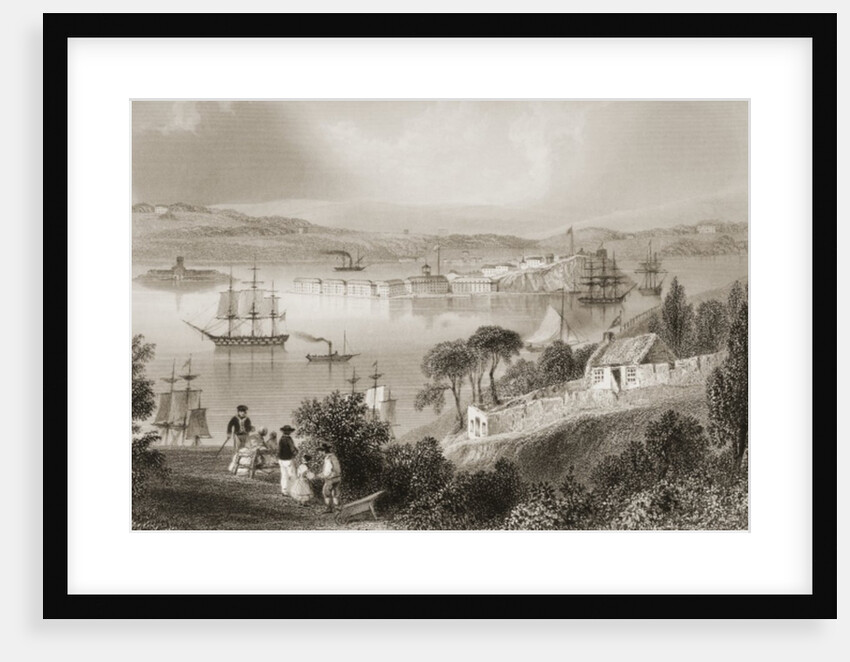 The Cove of Cork, County Cork, Ireland by William Henry Bartlett