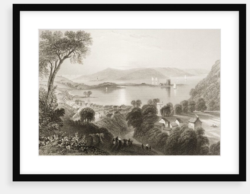 Larne, County Antrim, Northern Ireland by William Henry (after) Bartlett