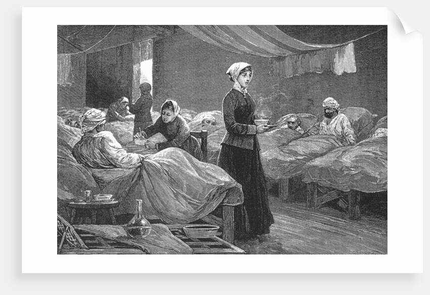 Miss Nightingale in the Barrack Hospital at Scutari, c.1880 by English School