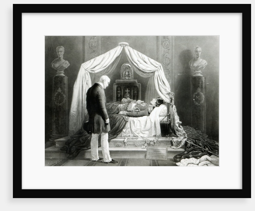 The Duke of Wellington visiting the Effigy and Personal Relics of Napoleon by George (after) Hayter