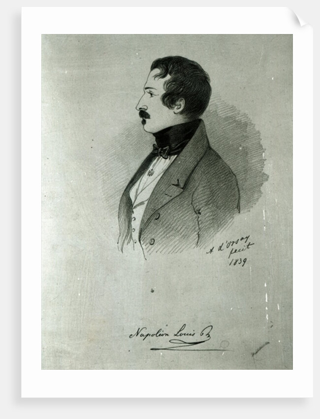 Portrait of Napoleon III as a young man, 1839 by Alfred d' Orsay