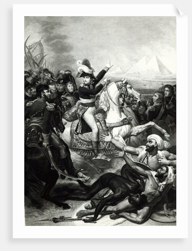 Portrayal of Napoleon as the Conquering Hero in Egypt by French School