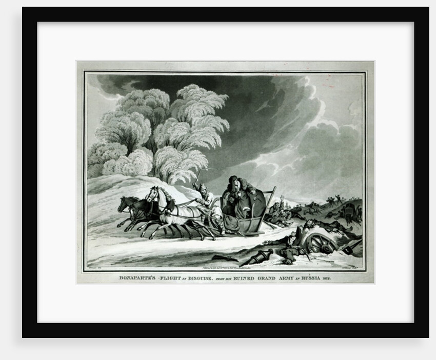 Napoleon in disguise during the retreat from Russia in 1812 by William Atkinson