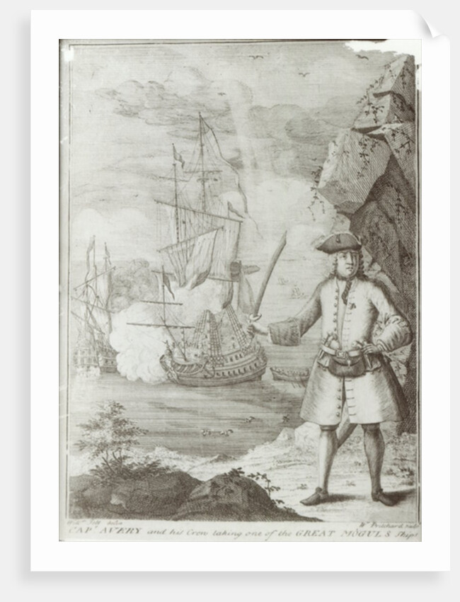 Captain Avery capturing the 'Ganj-i-Sawai' on 8th September 1695 by English School