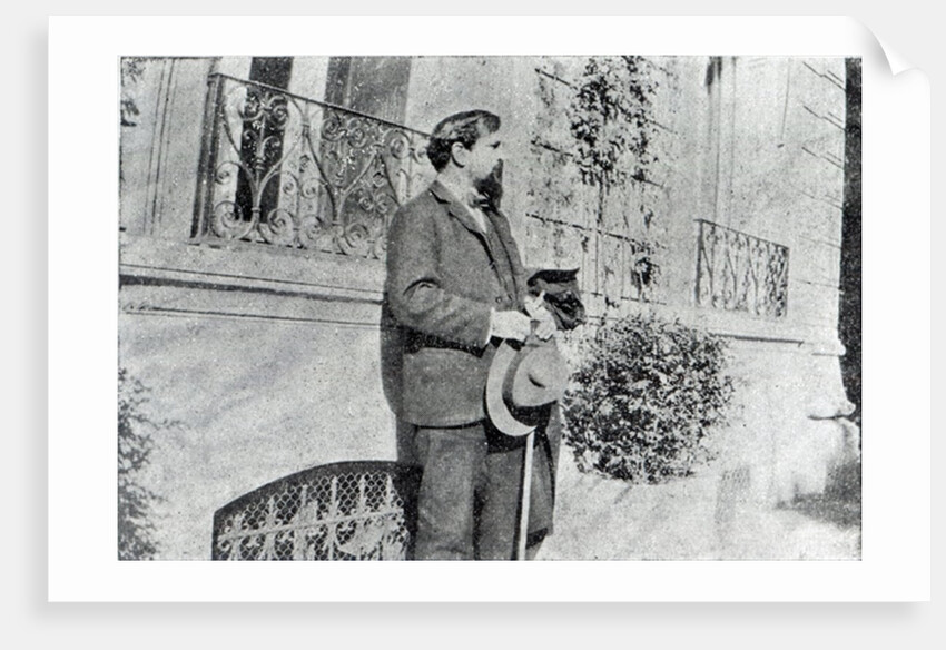 Claude Debussy in his garden by French Photographer