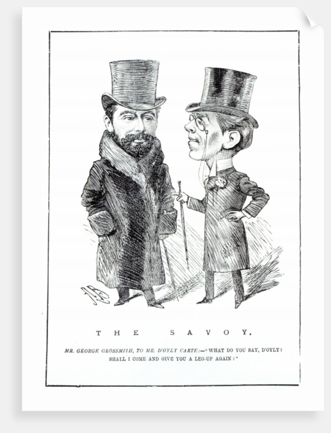 George Grossmith Jnr. and Richard D'Oyly Carte at 'The Savoy' by English School