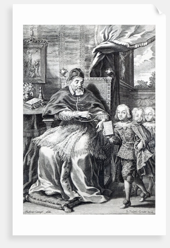 Pope Urban VIII with his nephews by Andrea Camassei (after)