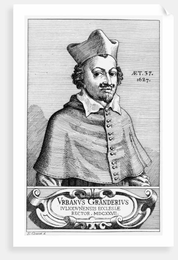 Urban Grandier, engraved by Eugene Grasset, 1880 by (after) French School