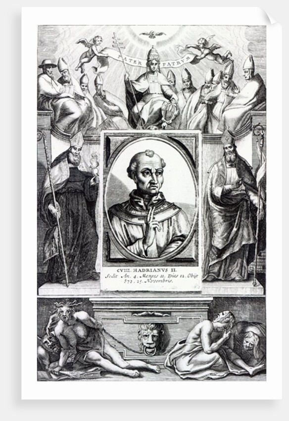 Pope Hadrian II by Italian School