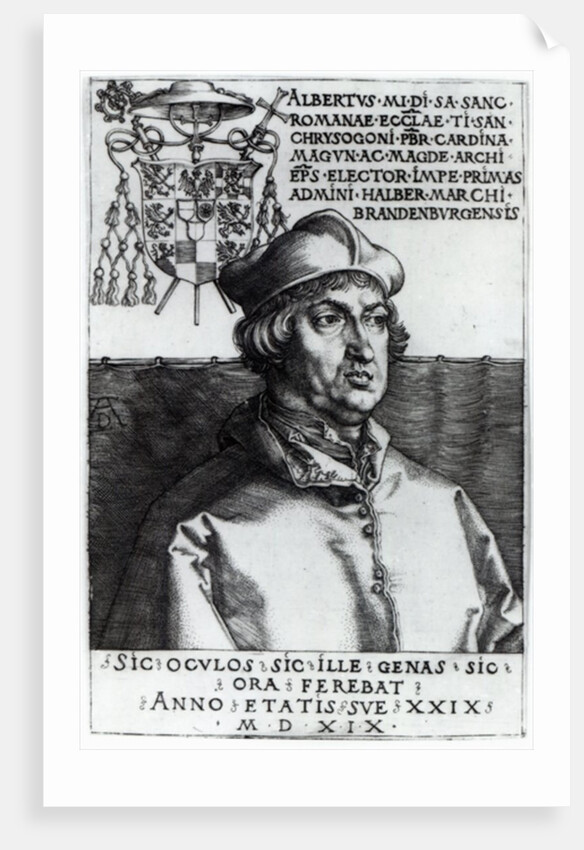 Albrecht of Brandenburg, 1519 by Albrecht Dürer or Duerer