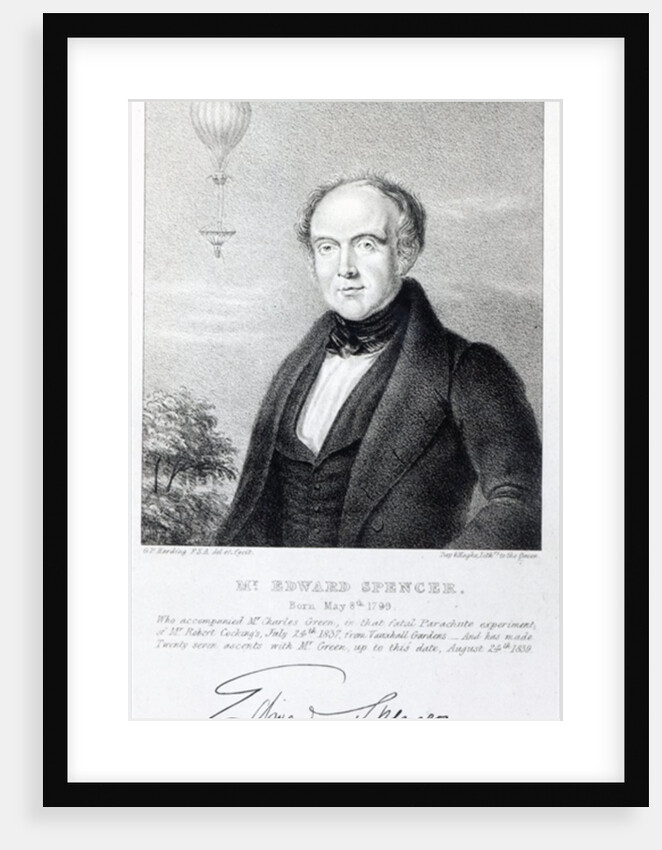 Mr. Edward Spencer, lithograph by Day & Haghe, 1839 by George Perfect Harding