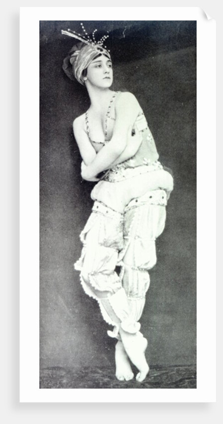 Tamara Karsavina in the role of Zobeide from the ballet 'Scheherazade' by English Photographer