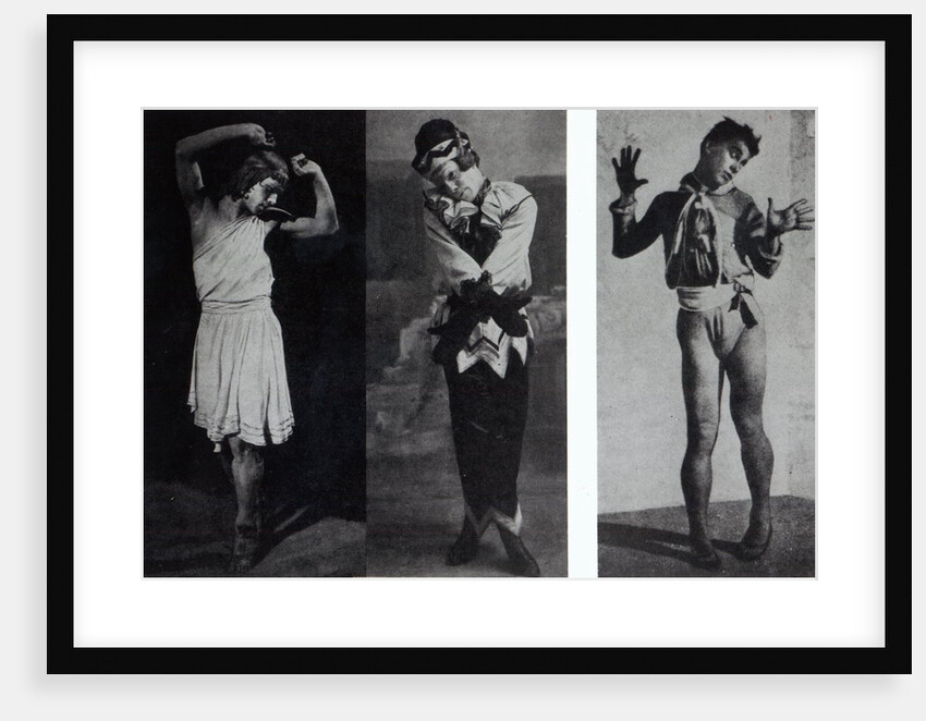 Vaslav Nijinsky in the role of Narcisse, Petrouchka and Till Eulenspiegl, c.1911-16 by French Photographer