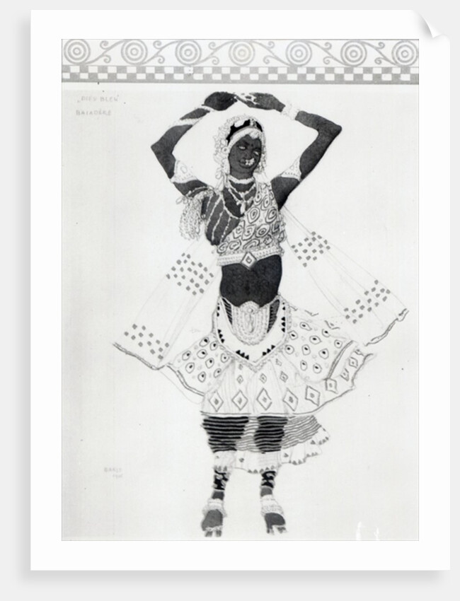 Costume design for 'Le Dieu Bleu', 1912 by Leon Bakst