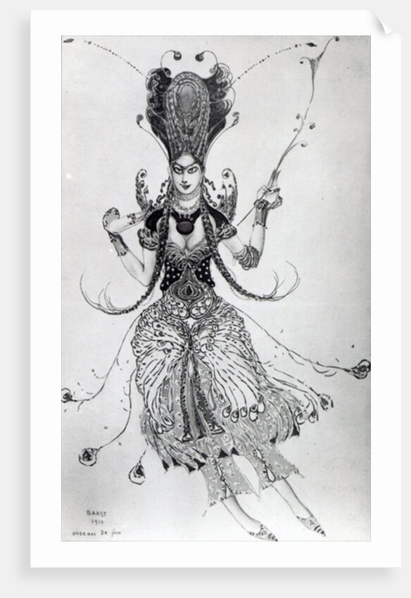 Costume design for 'The Firebird', 1910 by Leon Bakst